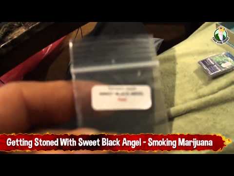 Getting Stoned With Sweet Black Angel - Smoking Marijuana