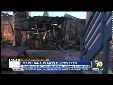 Authorities investigate cause of massive Fire - Midway area of San Diego - Nov 12, 2012