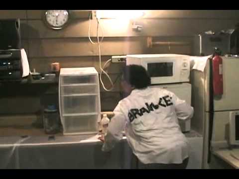 After smoking weed a giant marijuana bud goes into his brain and attacks the scientists in it