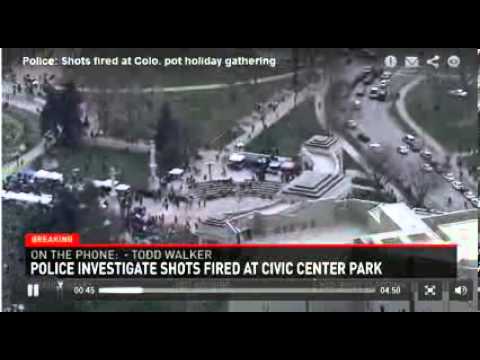 Shooting at Denver MArijuana 4_20 Pot Rally holiday Gathering injures 3