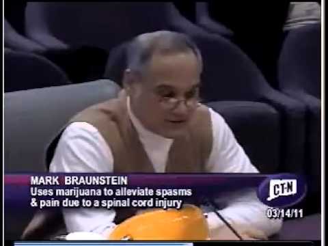 Mark Braunstein's medical marijuana testimony in 2011 in support of Connecticut's bill