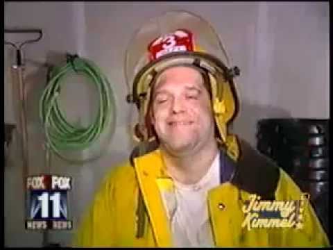 Firefighter fighting a marijuana fire - very funny