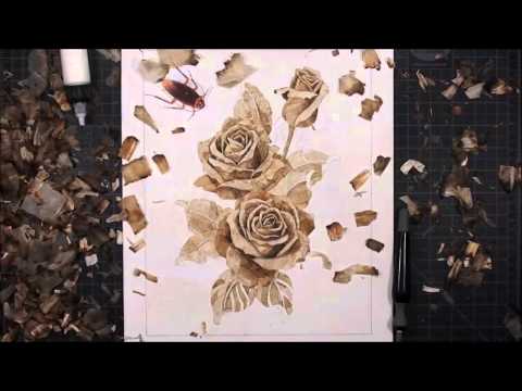 Roach Paper Art!!! - Made from used marijuana joint papers - 