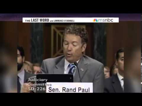Senator Rand Paul Bravely Challenges America's War on Drugs
