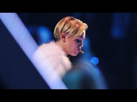 Miley Cyrus Smokes Joint On Stage At MTV EMAs