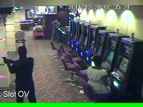 Shots Fired During Violent Casino Robbery!!!  CAUGHT ON TAPE!!!