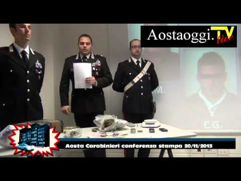 Aosta Carabinieri conferenza stampa operazione 