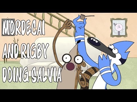 Mordecai and Rigby doing salvia (Subtitulado)