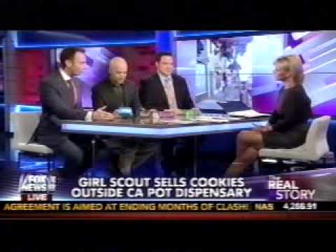 Girl Scout Sells Cookies Outside Marijuana Dispensary