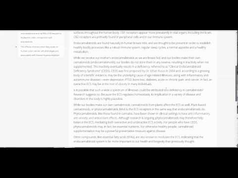 Endocannabinoid Deficiency Syndrome